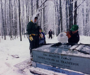 Photo of Generations of Tradition slogan on tank