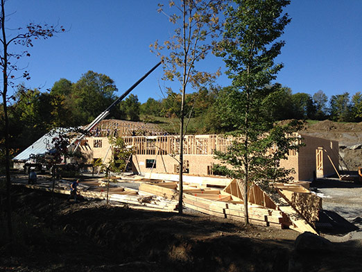 Photo of Sugarhouse construction